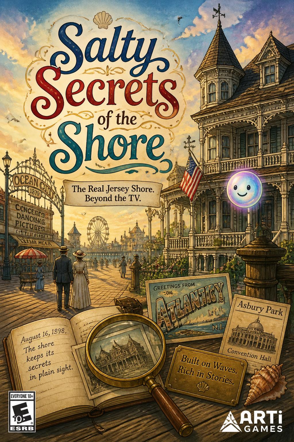 3 words)
    *   *Salty Secrets of the Shore* (5
