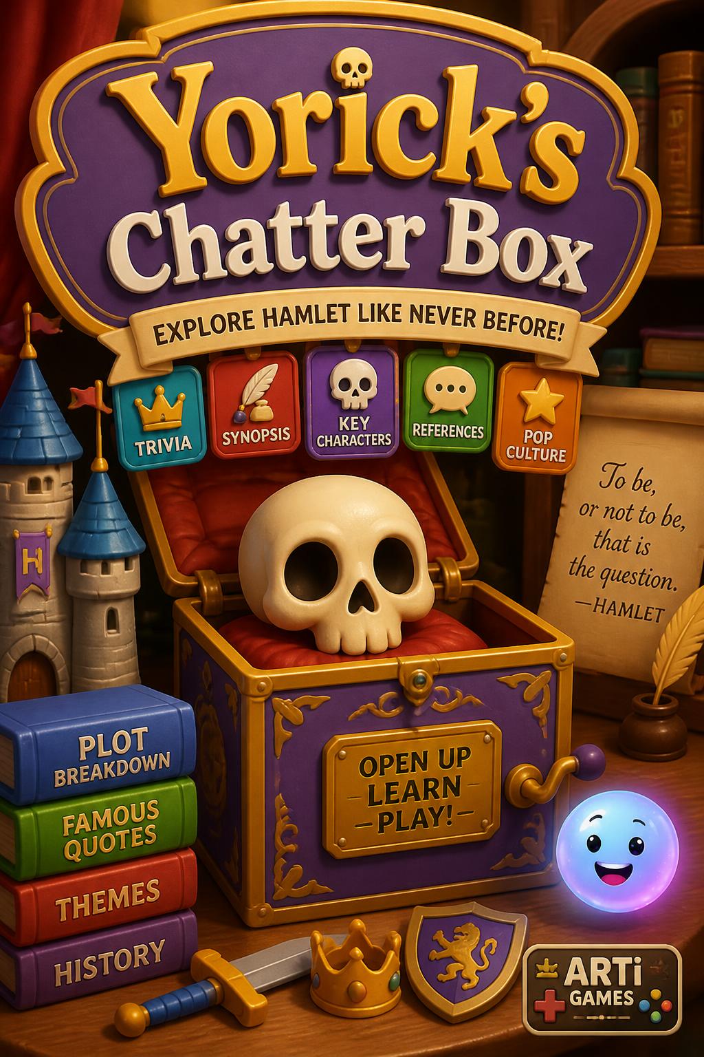 Yorick's Chatter Box (Very toy-like, references the