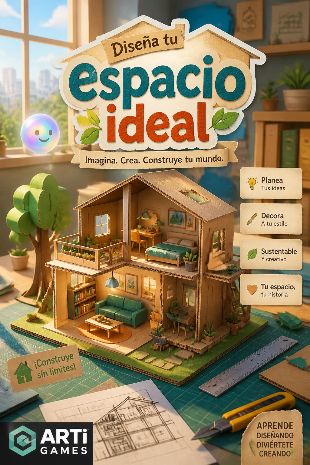 *   *Idea 8:* Casita de Papel/Cartón (Too specific