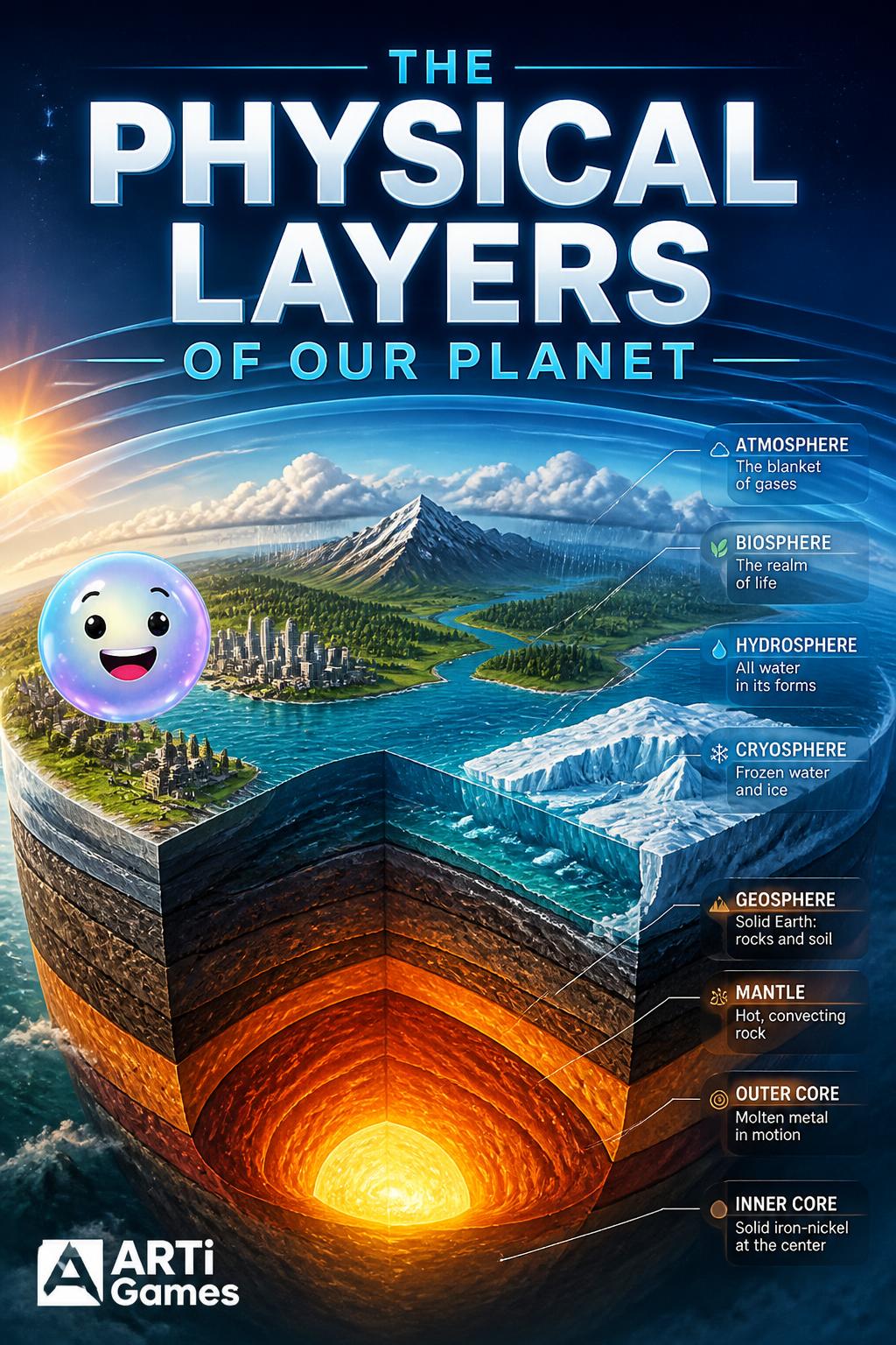 The physical layers of our planet