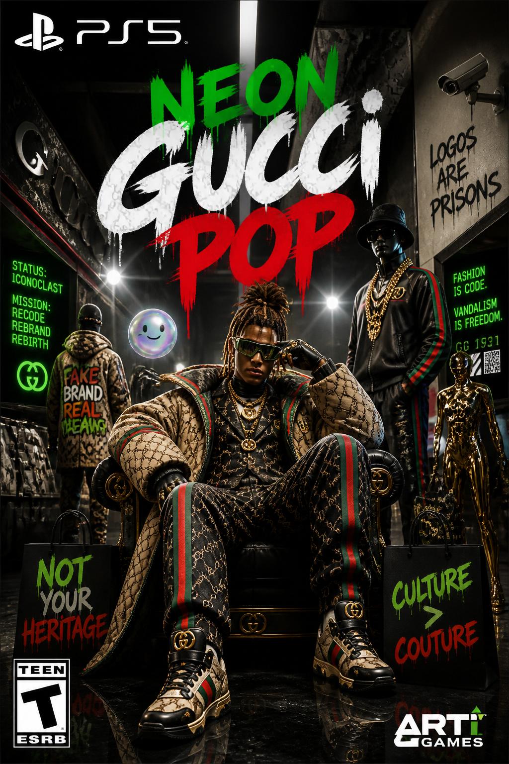 Neon Gucci Pop