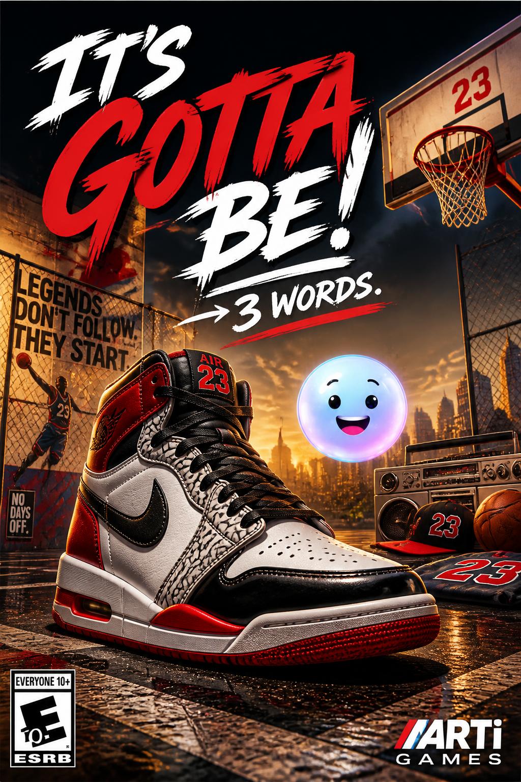 It's Gotta Be! -> 3 words. Catchy, directly