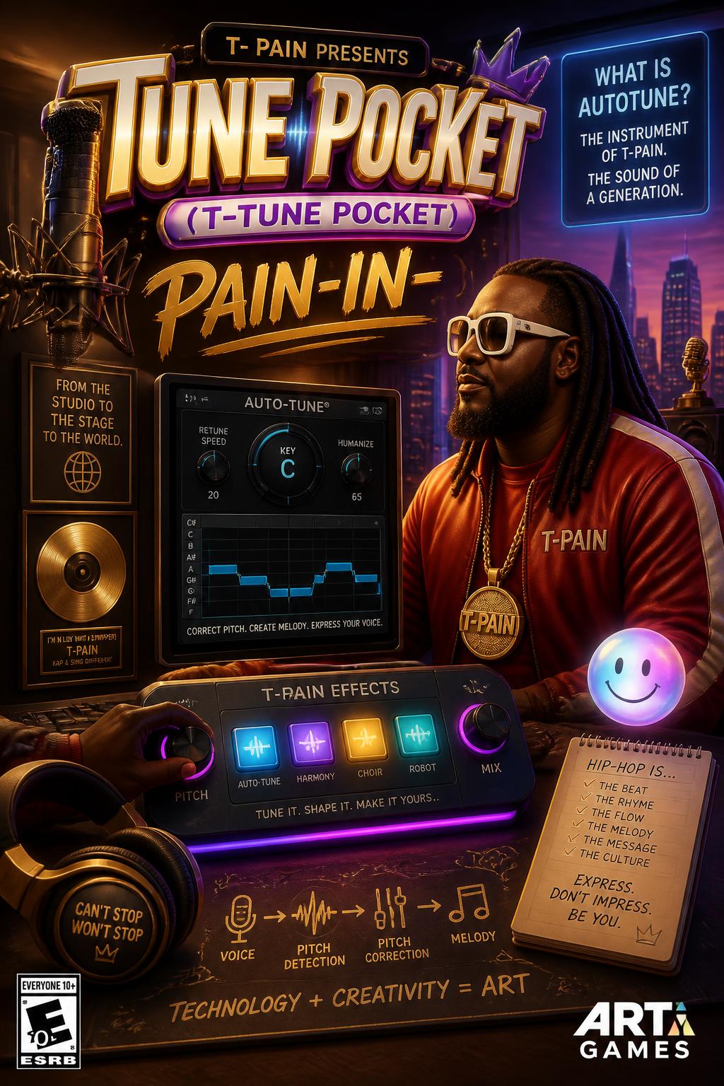 Tune Pocket (T-Tune Pocket)
        *   Pain-in-