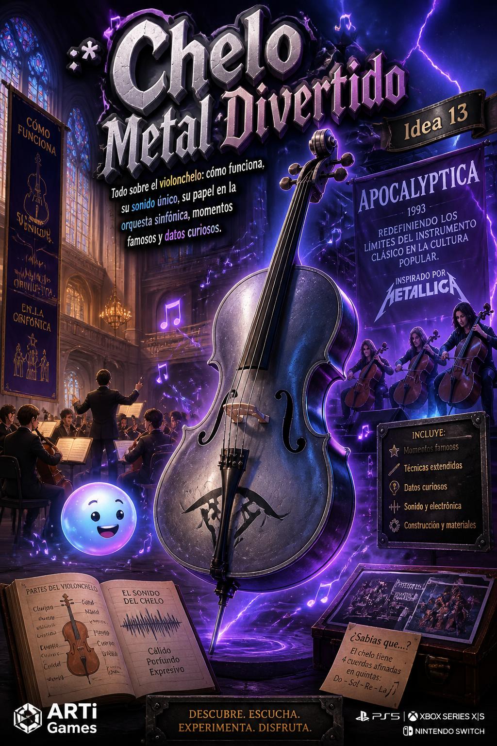 :* Chelo Metal Divertido (Not very catchy)
    *   *Idea 13