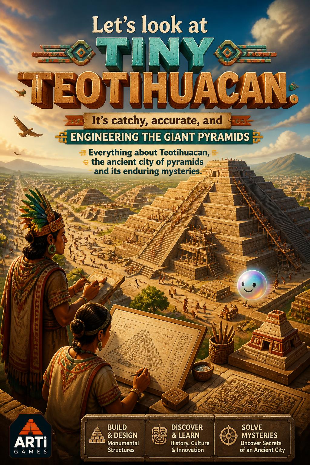 Let's look at Tiny Teotihuacan. It's catchy, accurate, and