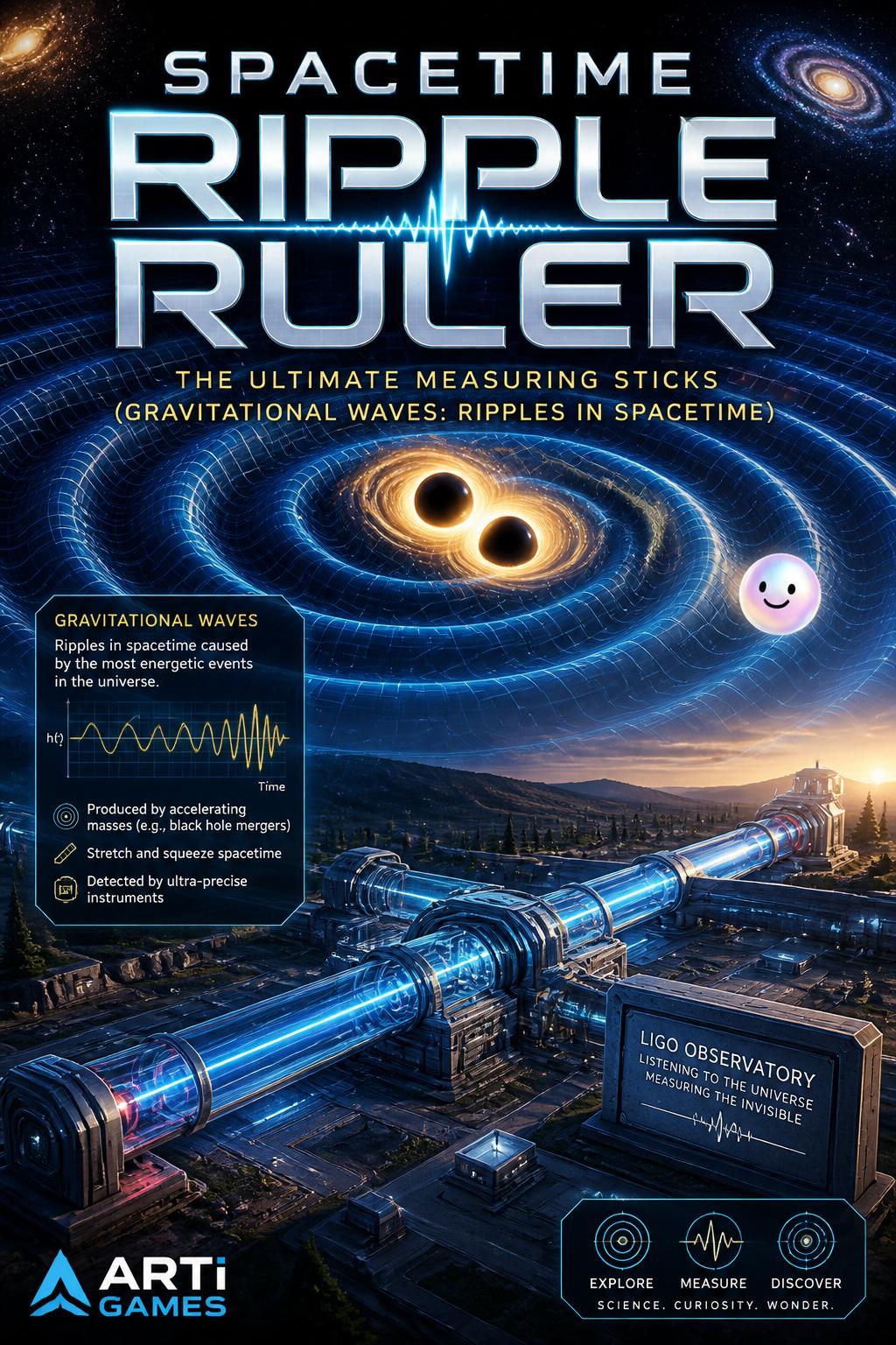Spacetime Ripple Ruler