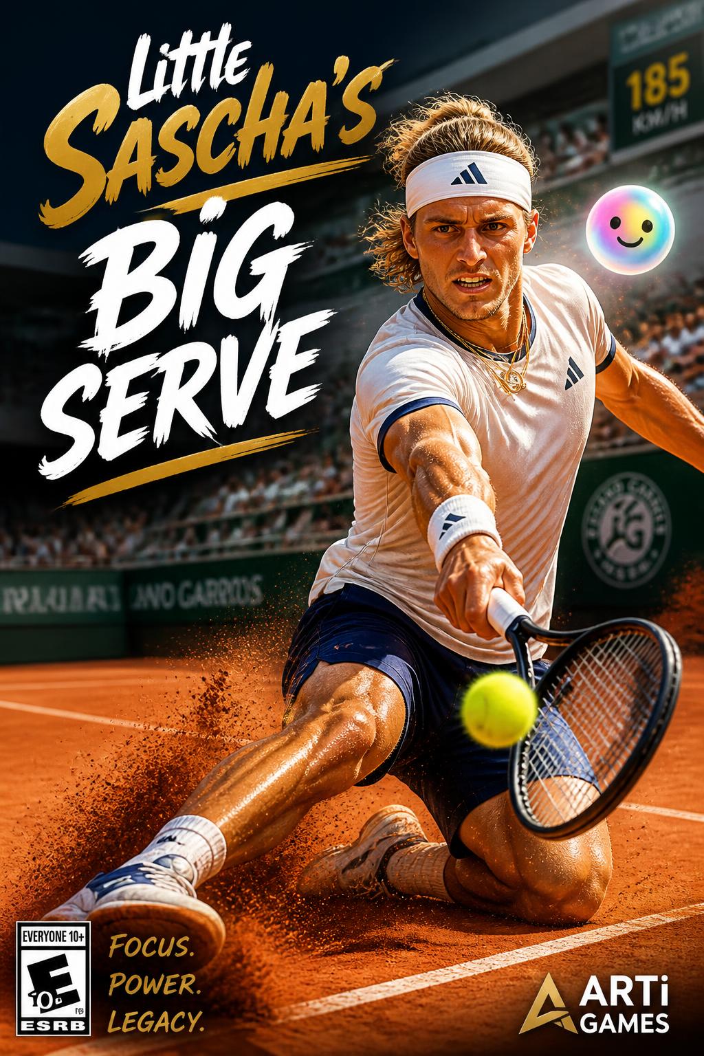 Little Sascha's Big Serve