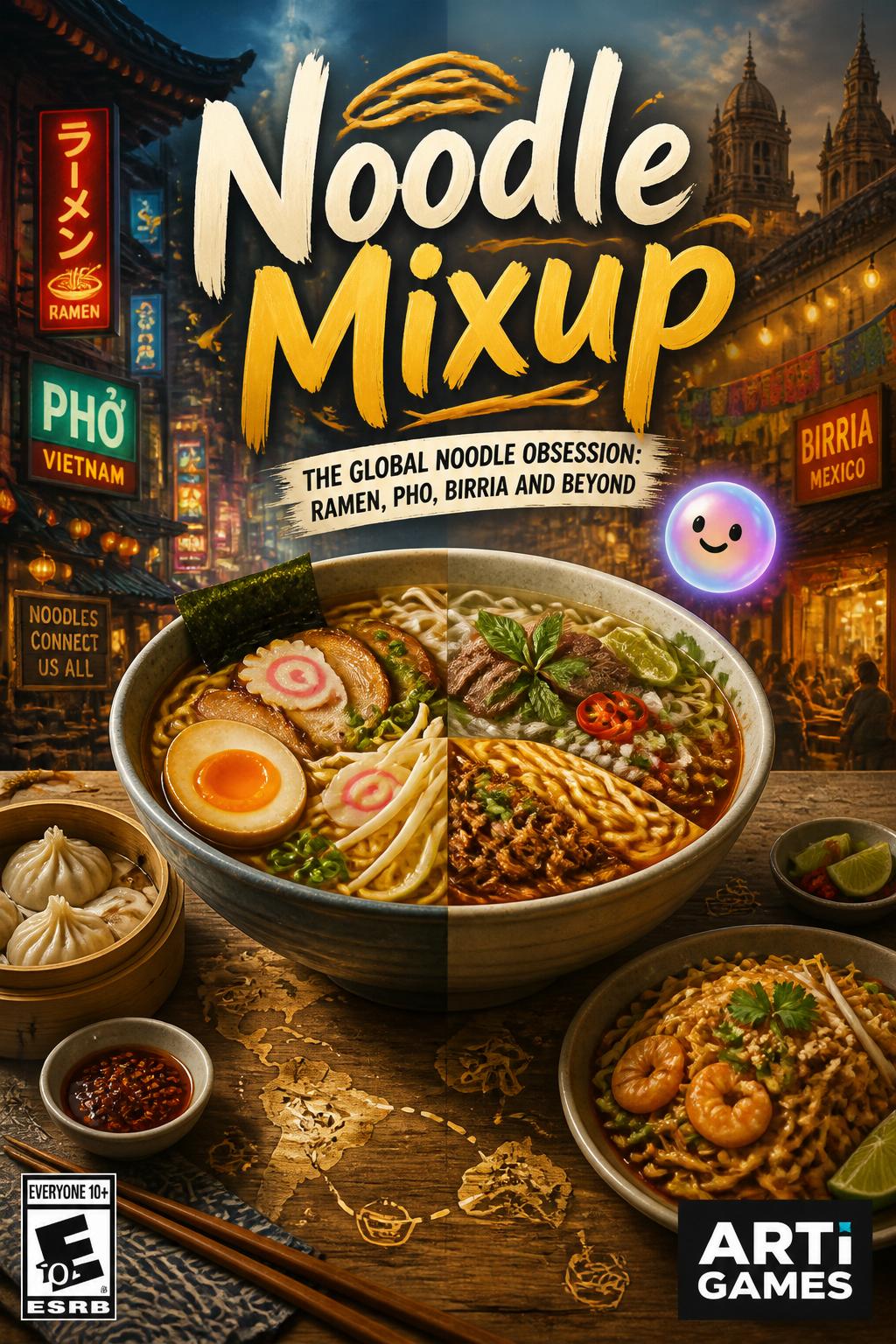 Toy feel)
    *   *Idea 13:* Noodle Mixup (2 words)