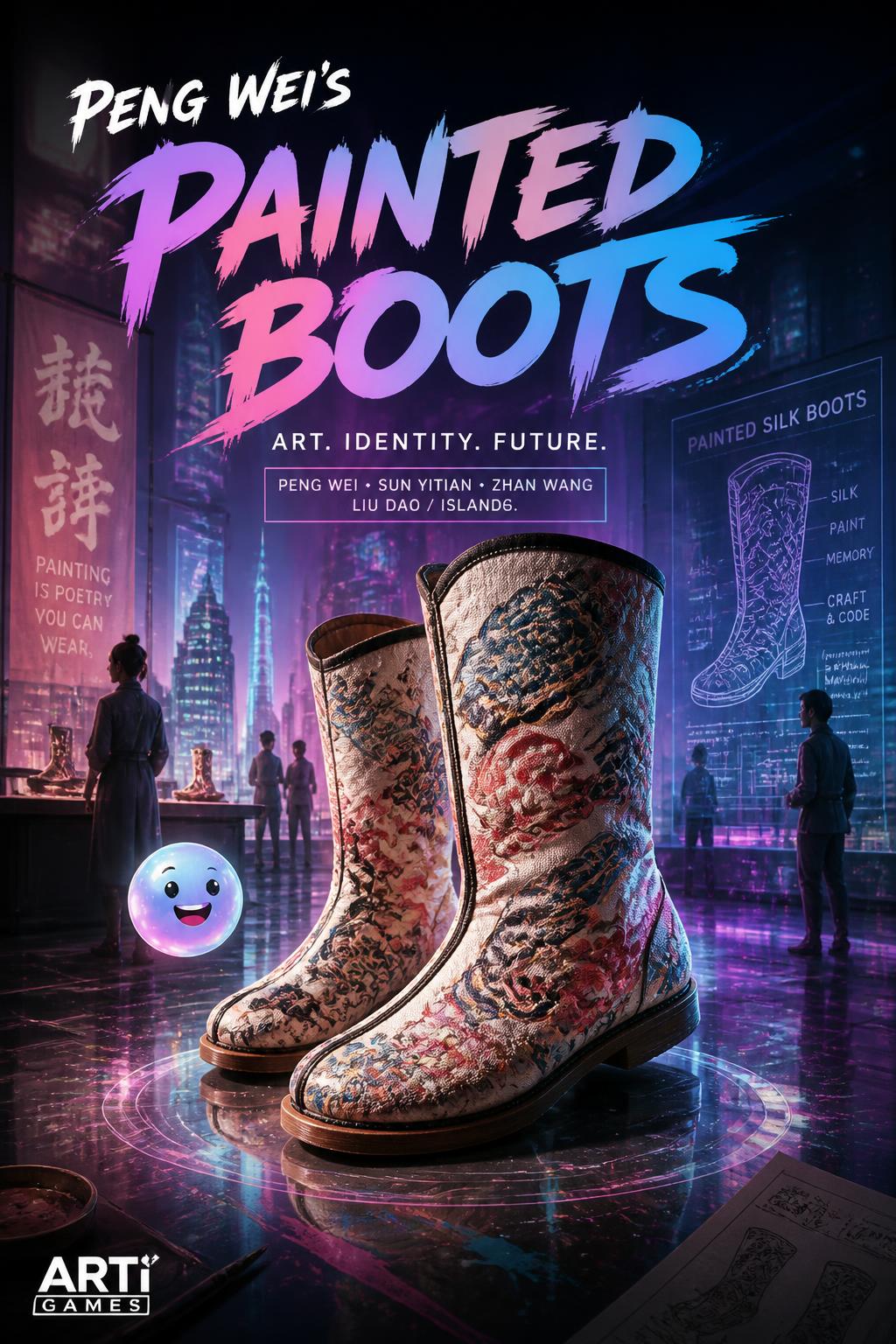 Peng Wei's Painted Boots