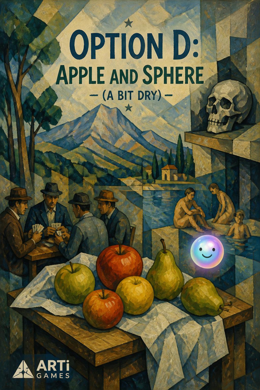 *Option D:* Apple and Sphere (A bit dry)
    *