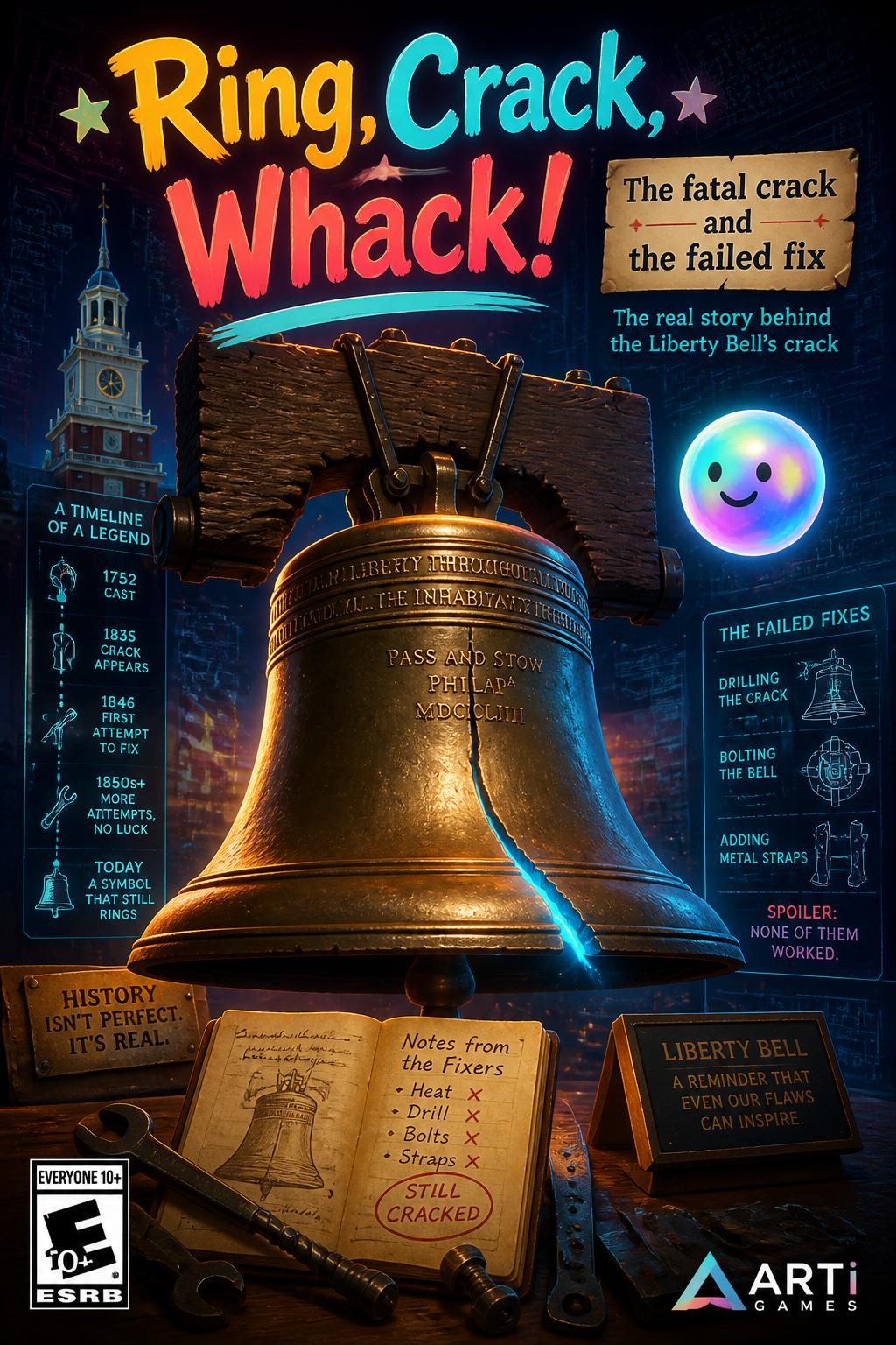 * *Ring, Crack, Whack!* (Toy-like, playful).