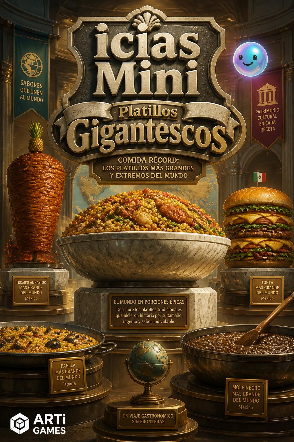 icias Mini* (3 words)
    *   *Platillos Gigantescos* (
