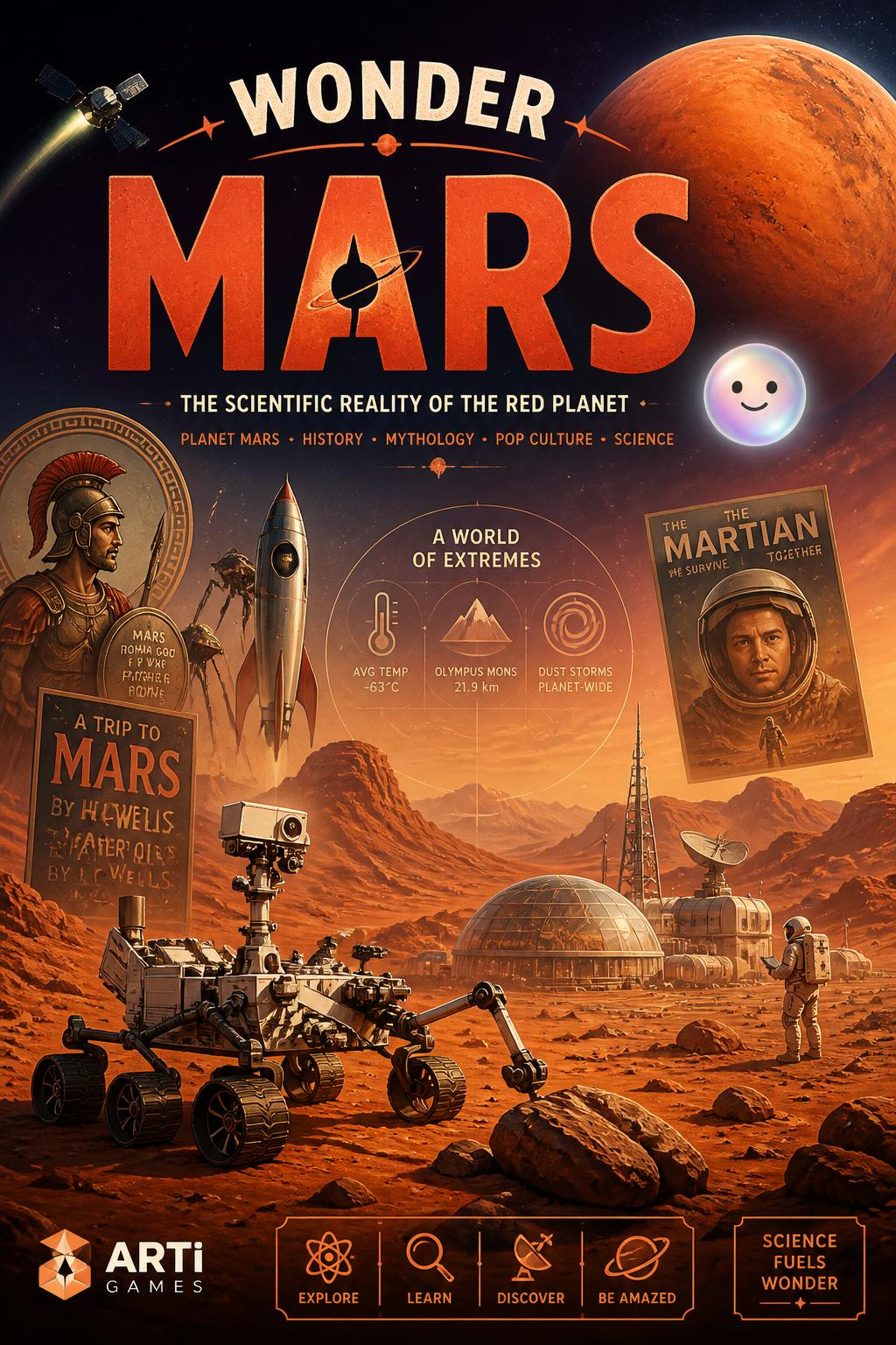Mars (No)
    *   *Idea 14:* Wonder Mars (Playful