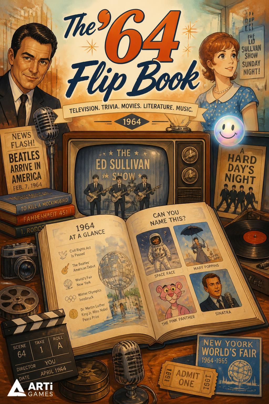  (A bit dry)
    *   The '64 Flip Book (Too literal