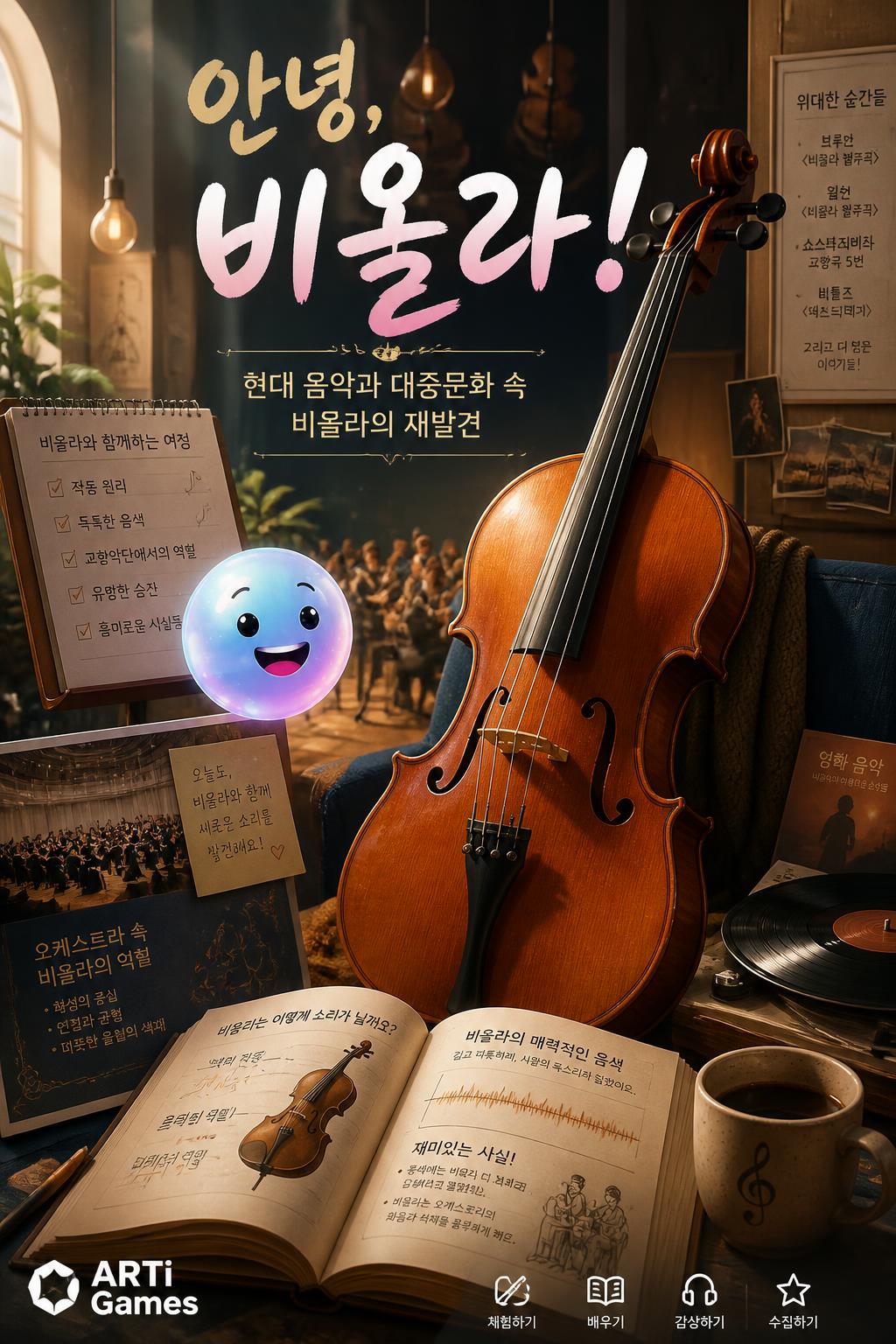 (Playful/Inviting):* 안녕, 비올라! (Hello, Viola!)