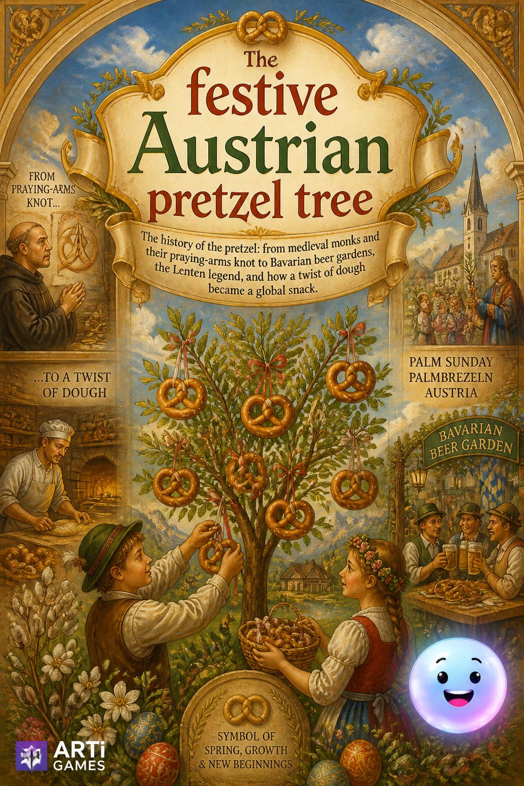 The festive Austrian pretzel tree