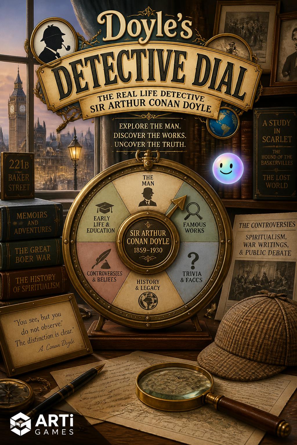 simple)
    *   *Idea 9:* Doyle's Detective Dial (Toy-like)