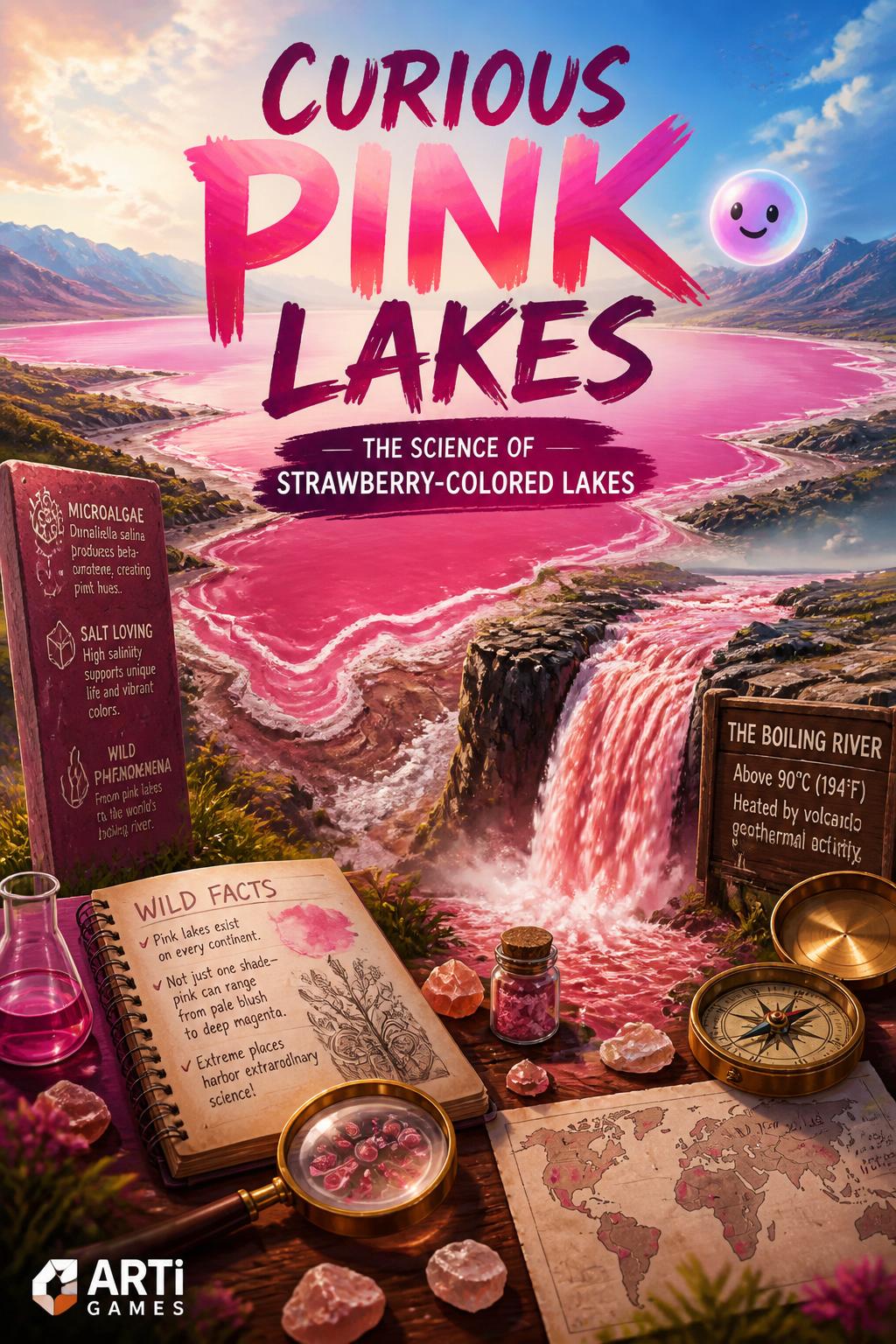no, not a show)
    *   *Curious Pink Lakes* (3 words
