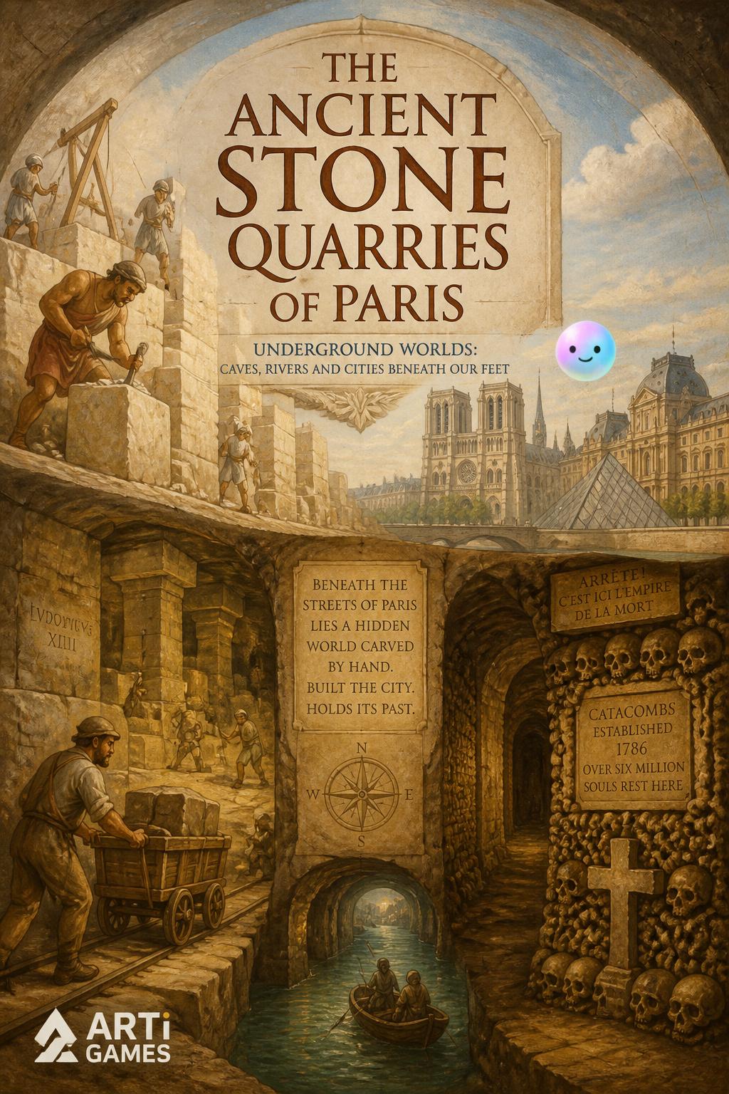 The ancient stone quarries of Paris