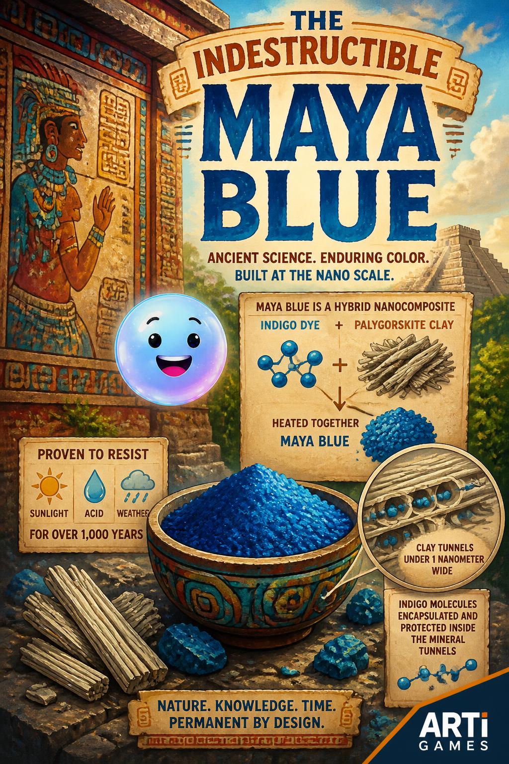 The indestructible Maya blue