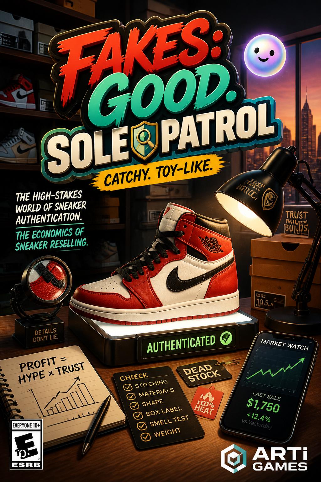 Fakes:* Good.
    *   *Sole Patrol:* Catchy, toy-like.