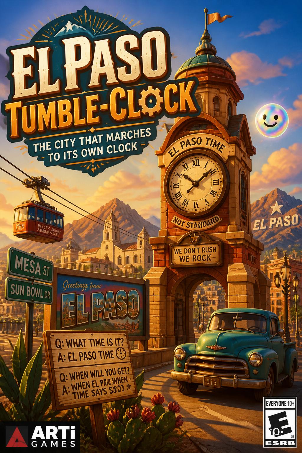 El Paso Tumble-Clock