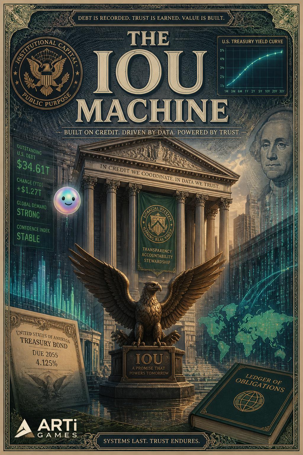The IOU Machine (3 words) - Direct, but maybe too plain.