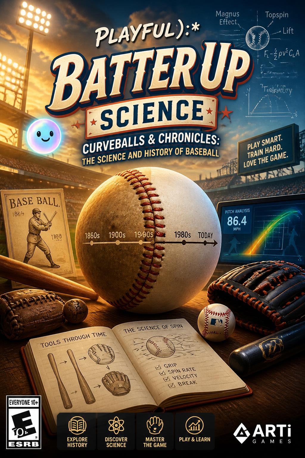 Playful):* Batter Up Science (3 words)
    *   *Idea