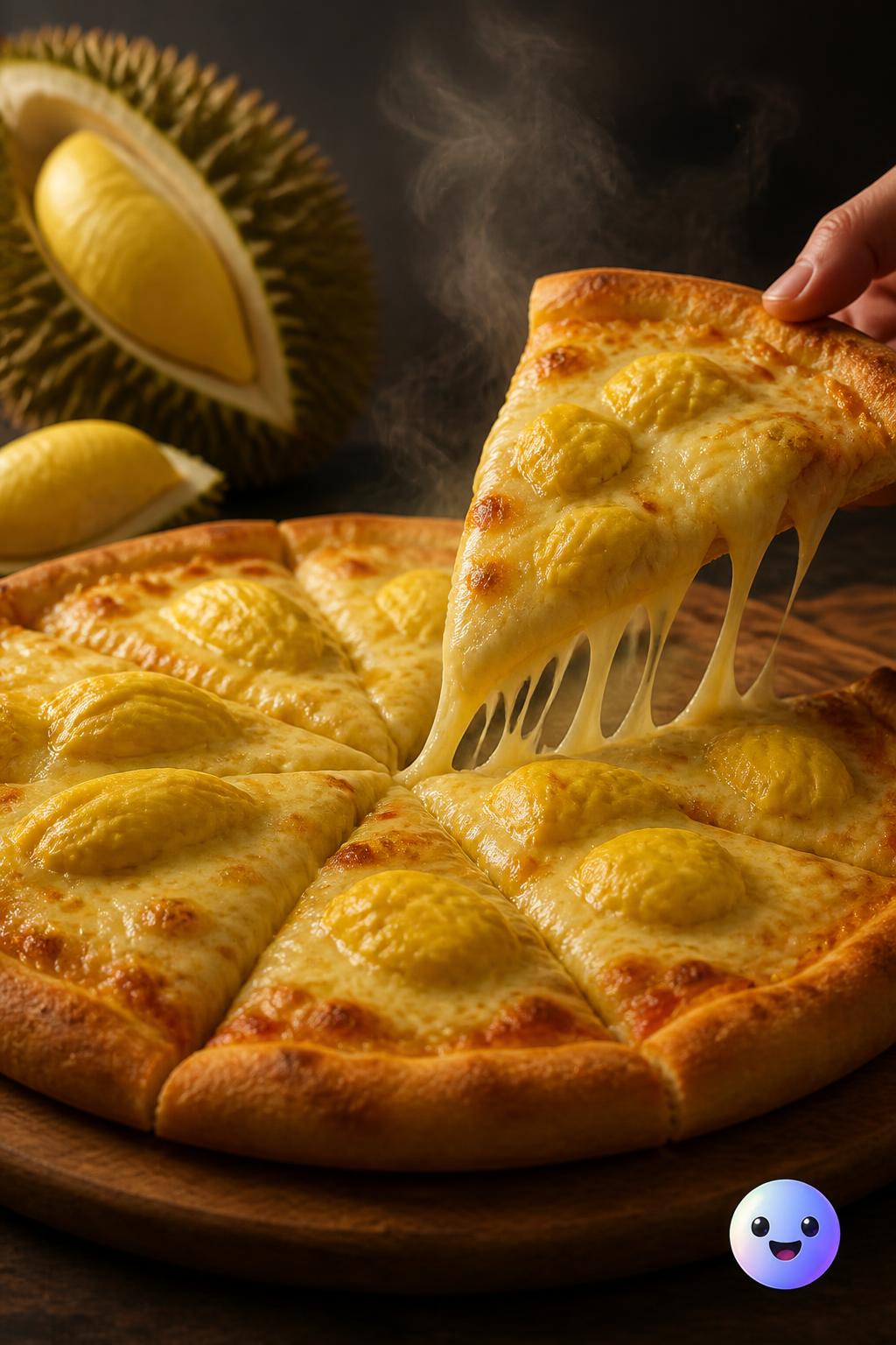 The highly controversial slices of durian pizza