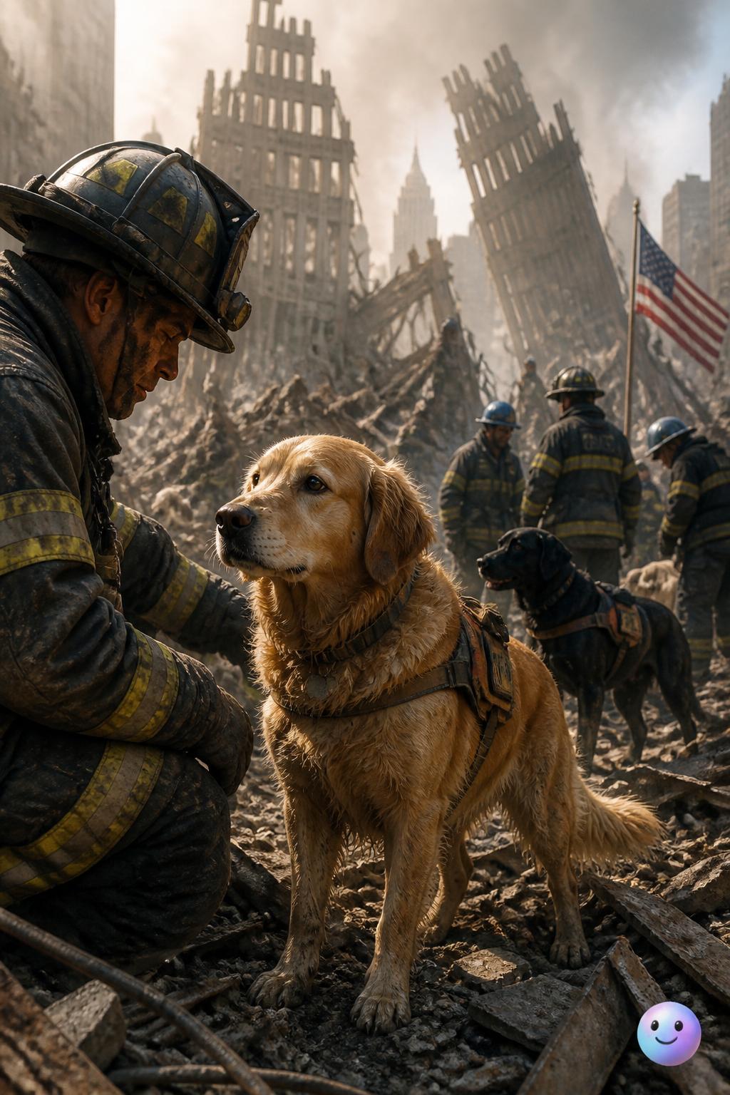 Los perros rescatistas del 11 de septiembre