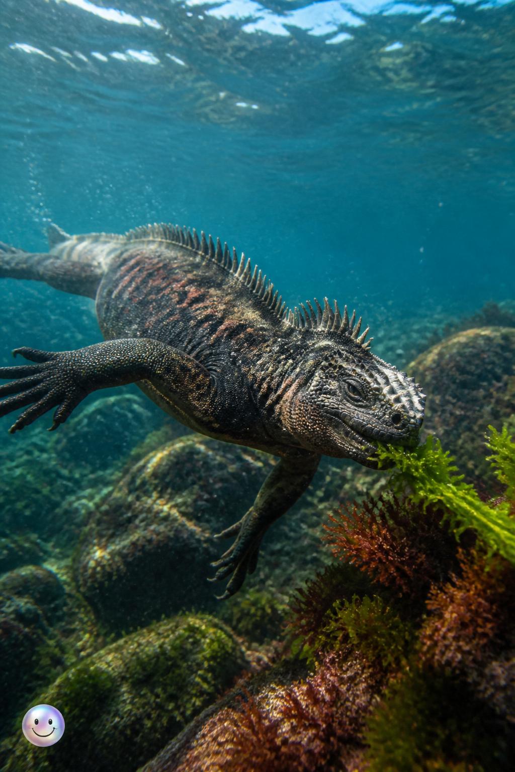 Dragones marinos que nadan en el océano