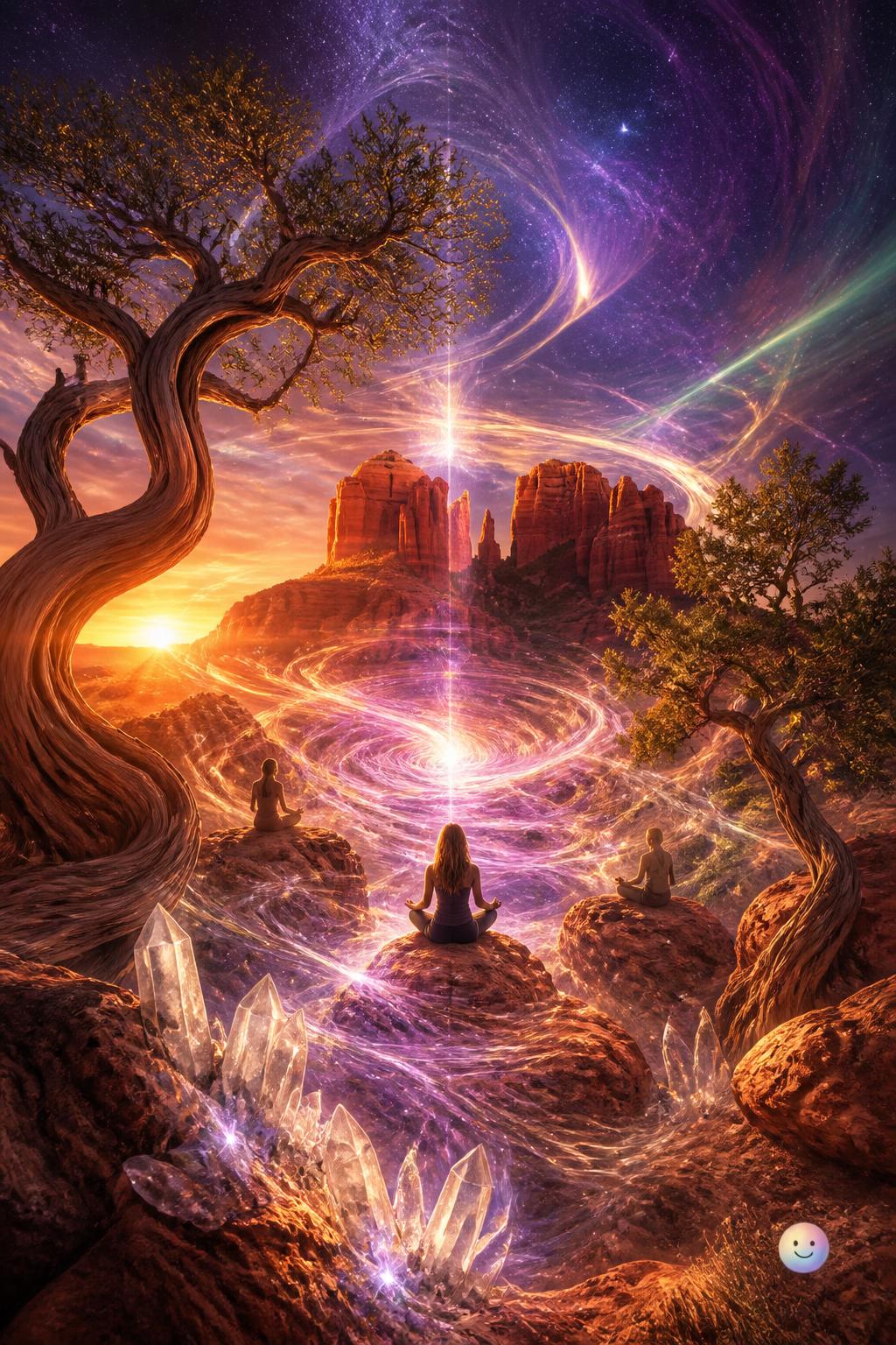 The quartz crystal bedrock foundation