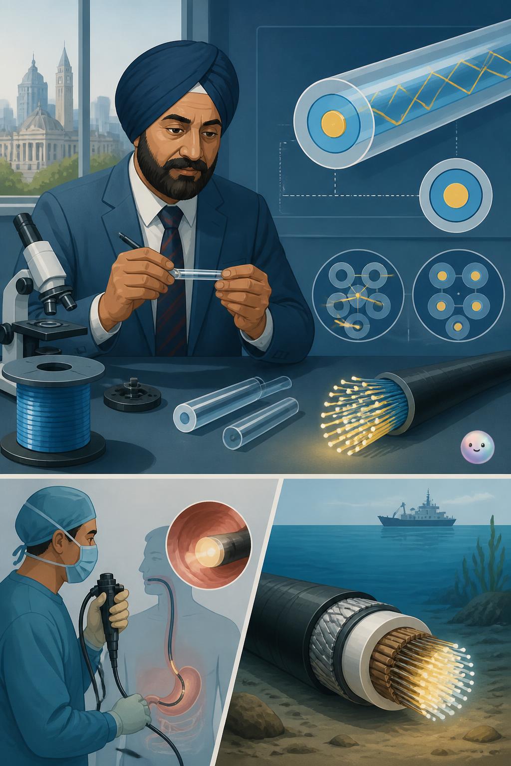 Narinder Singh Kapany and flexible glass
