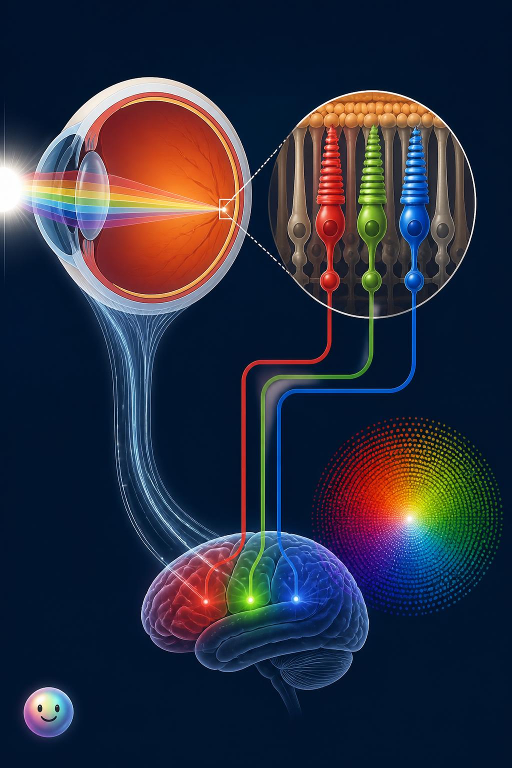 The three sensors in our eyes
