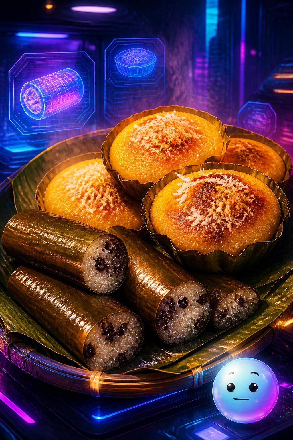 Ang lamiang bibingka ug suman sa Mer's
