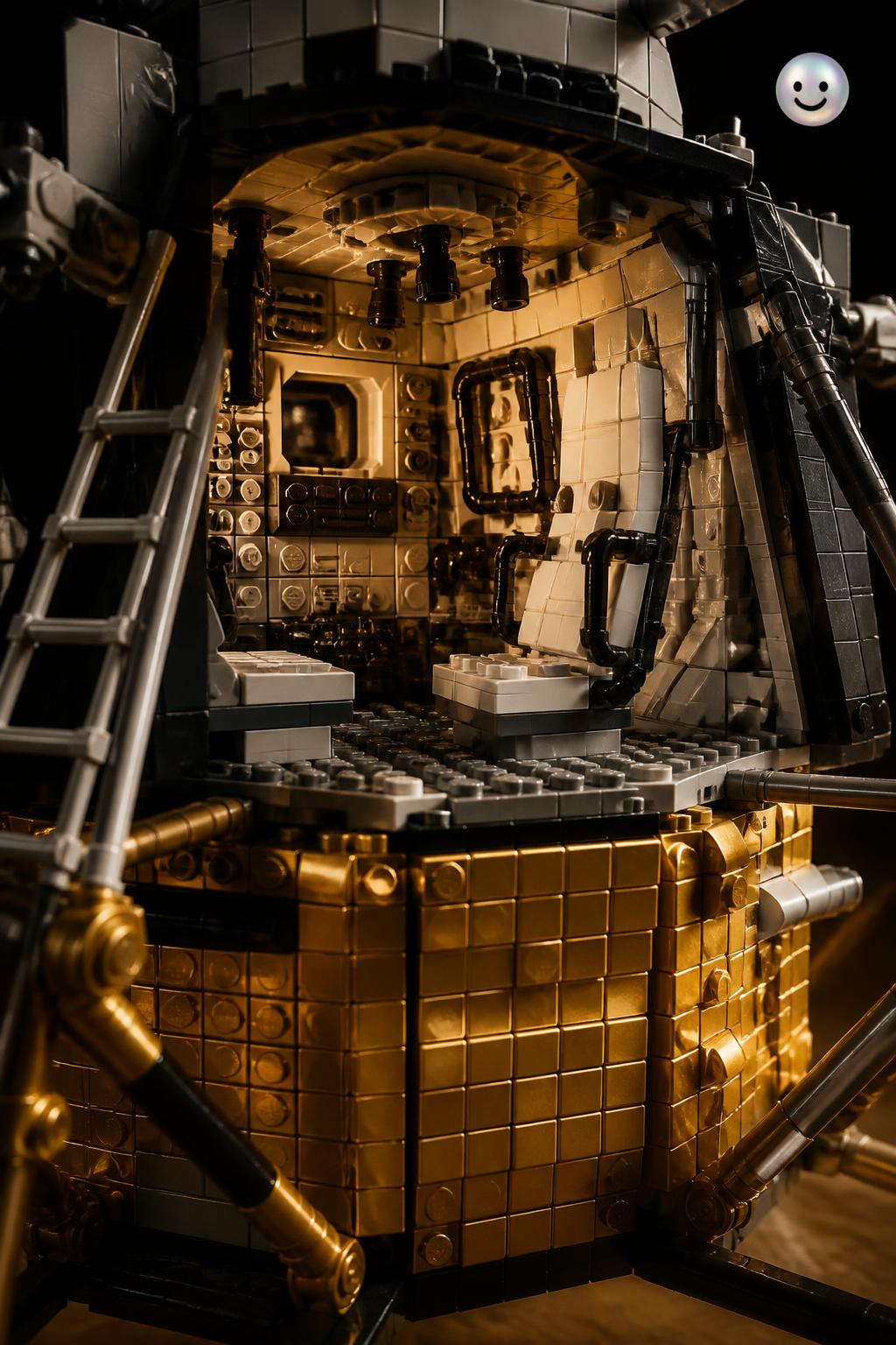 Inside the massive LEGO Apollo 11 lander