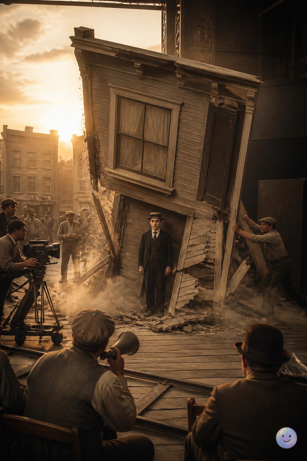 Slapstick comedy and death-defying stunts