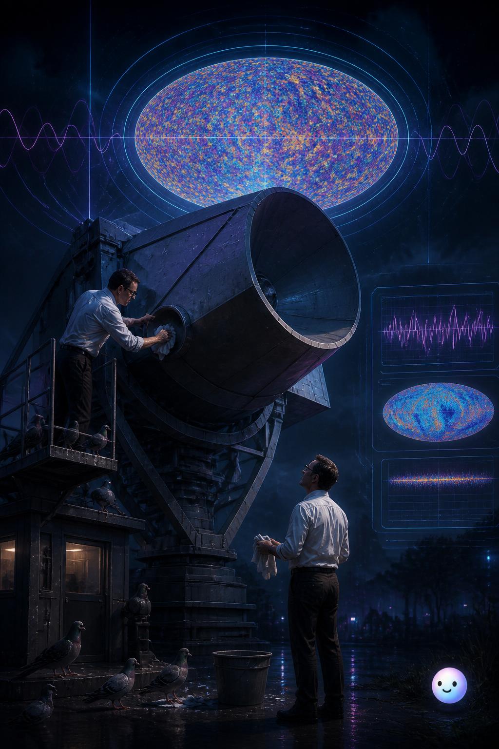 The persistent pigeon problem in the giant antenna