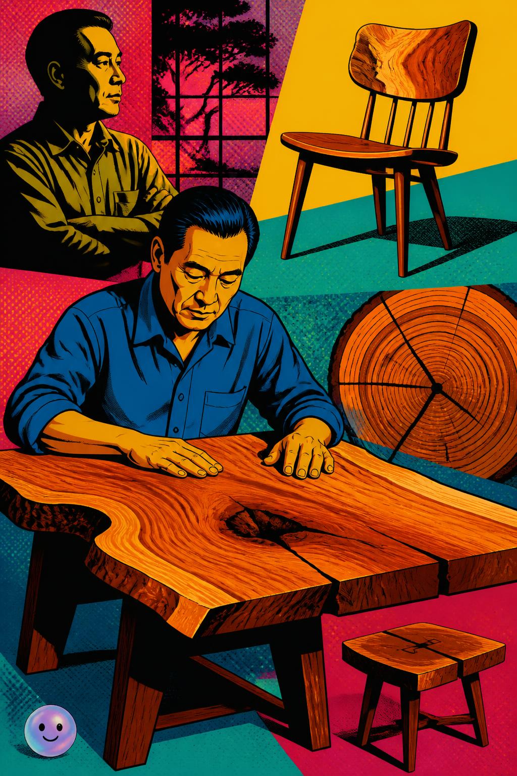 Live-edge wood and George Nakashima's legacy