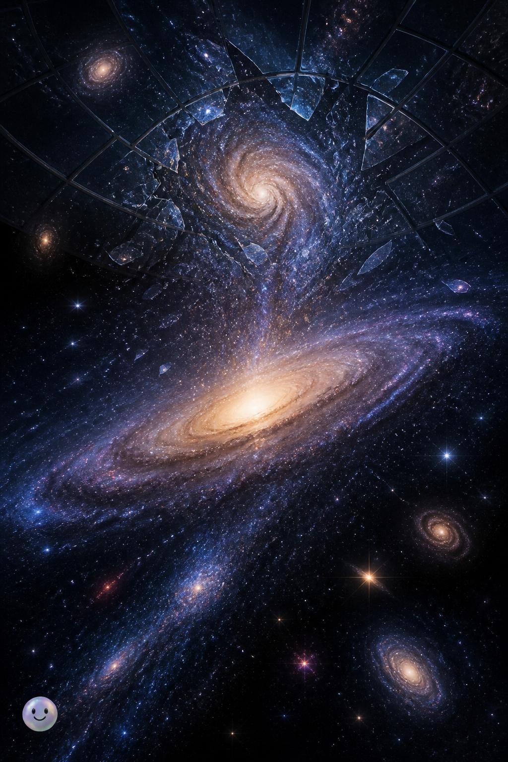 The glass ceiling shattered by spinning galaxies