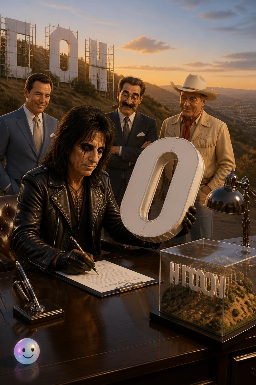 Alice Cooper buys an O for Groucho