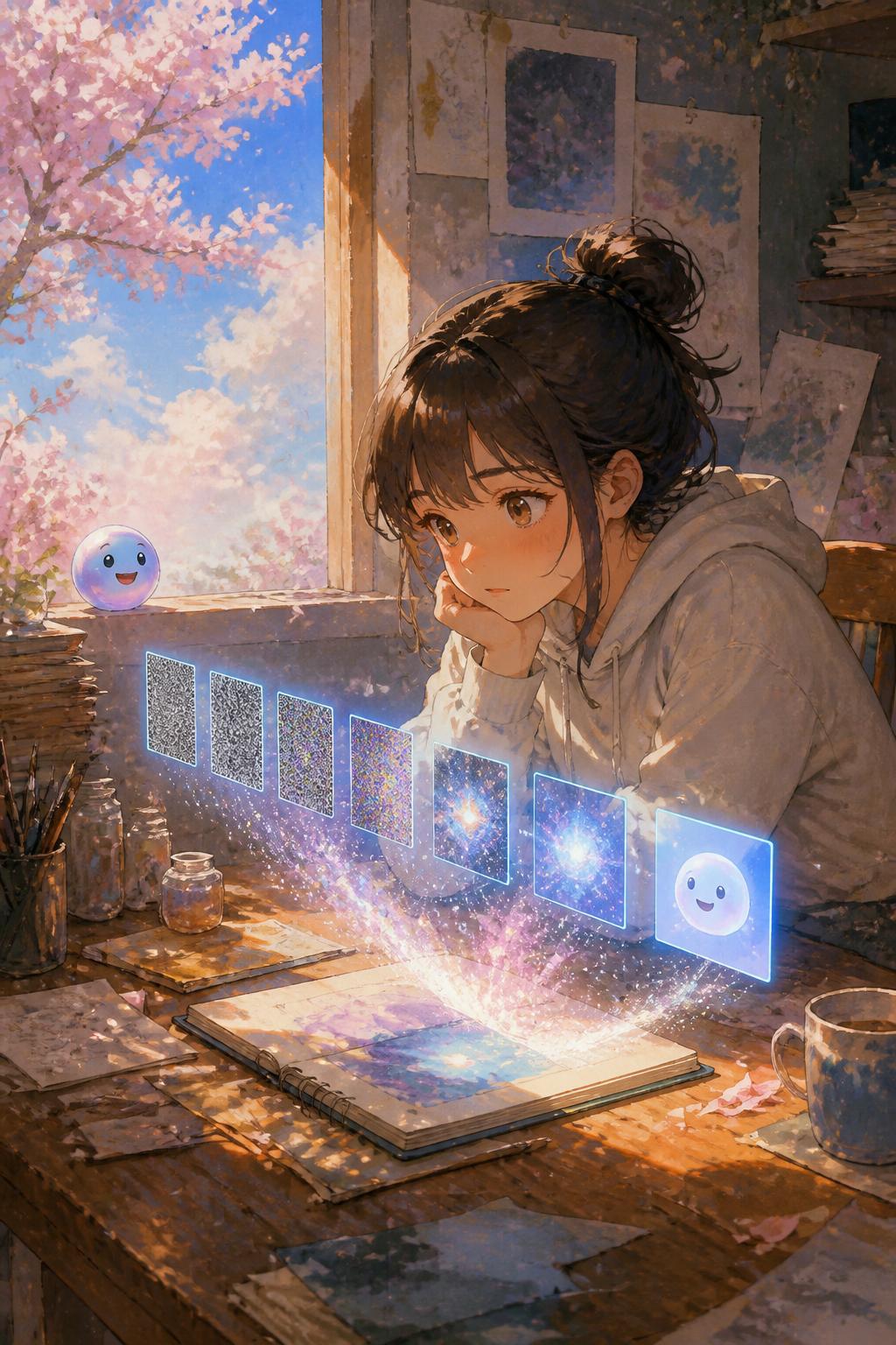 Creating art from pure static