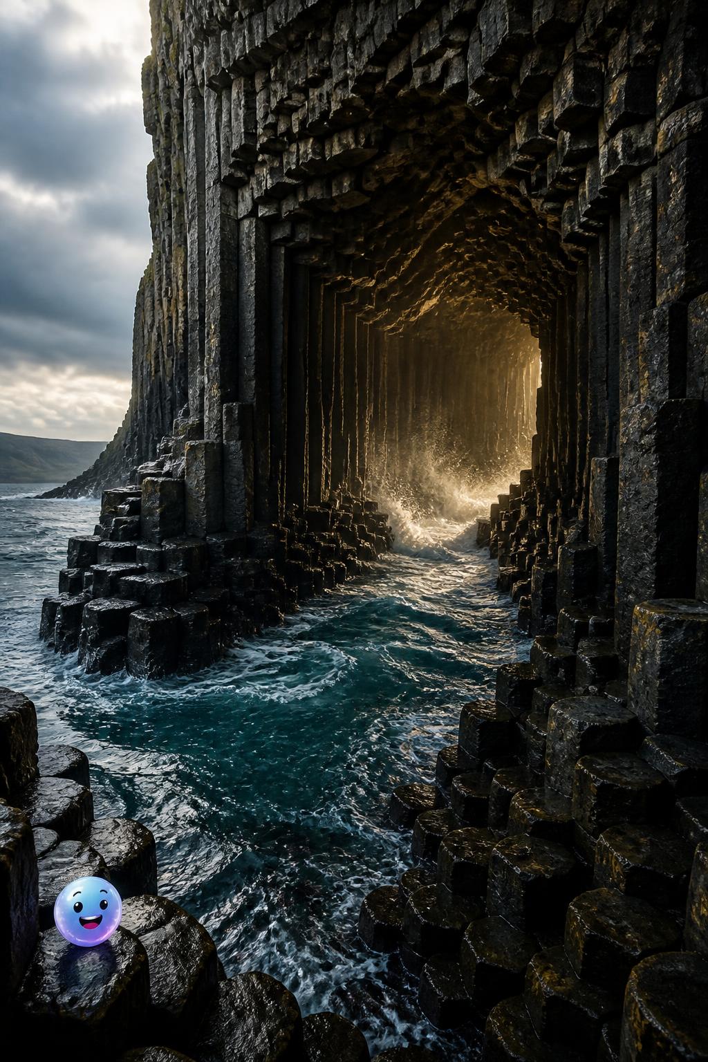Sea caves and the ocean's pipe organs