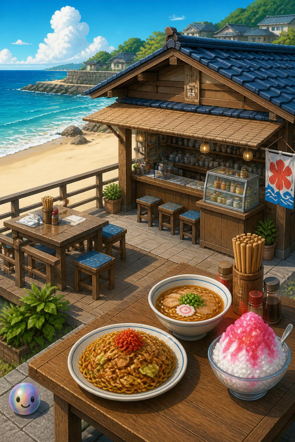 Coastal comfort food by the waves