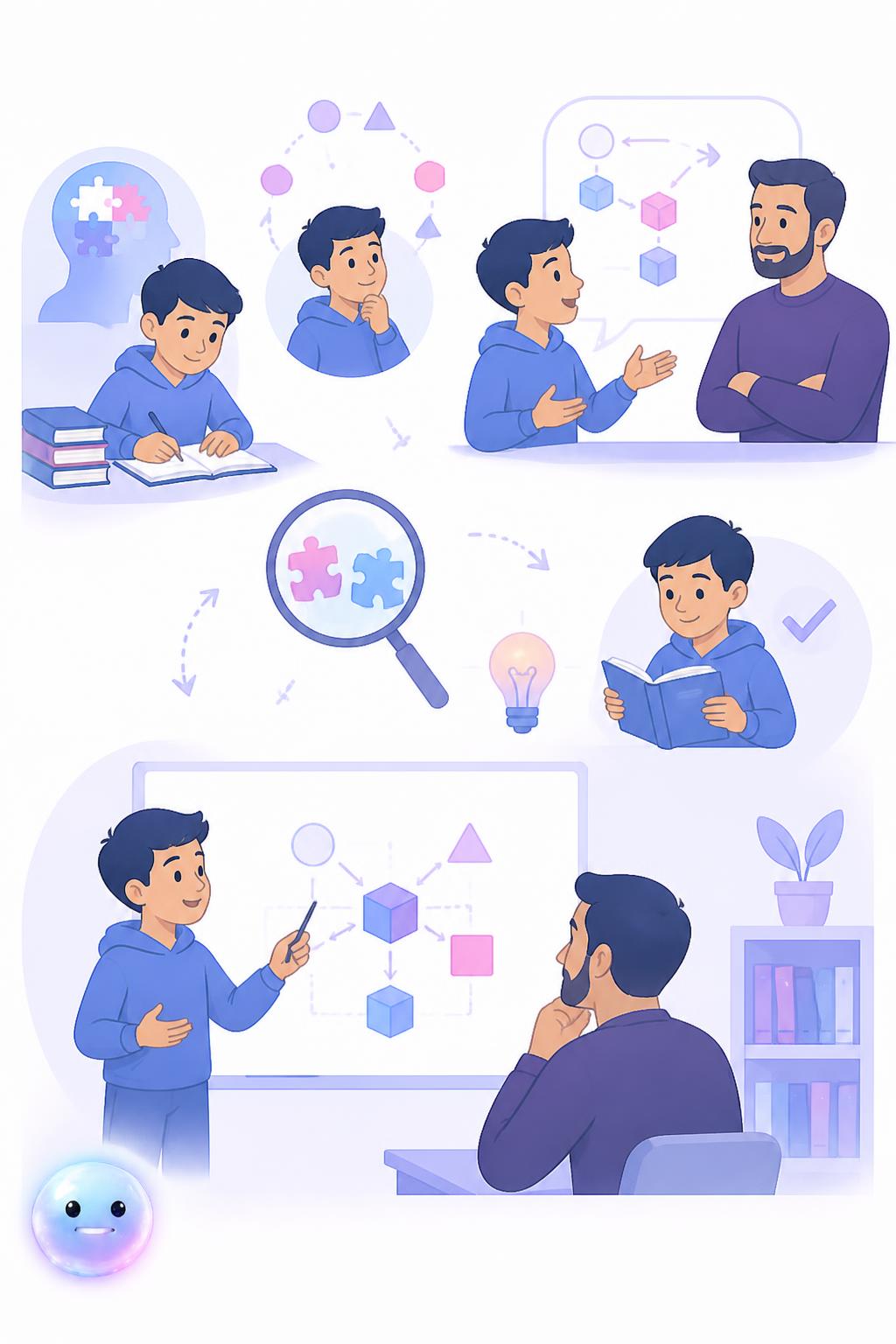 Teach it to a child with the Feynman technique