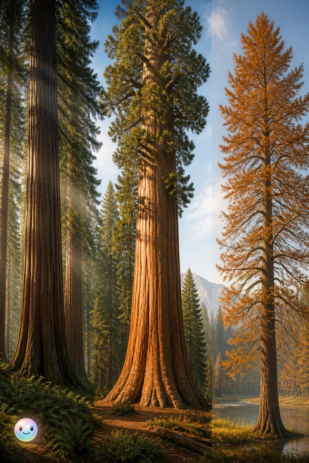 The three modern redwood cousins