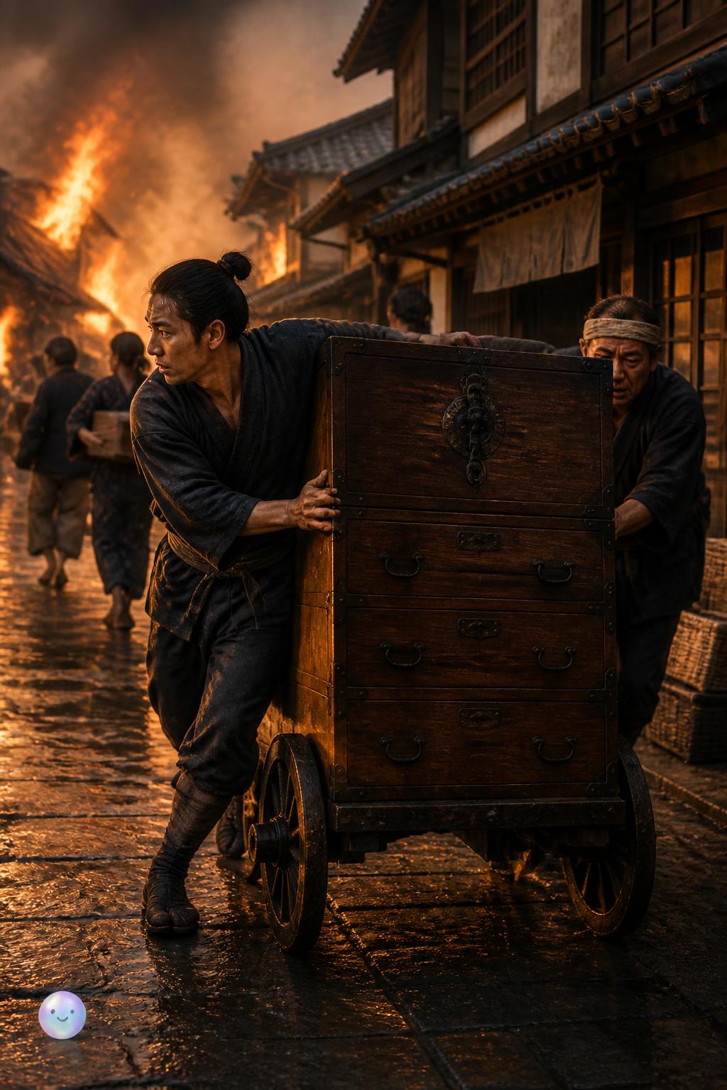 Japanese chests designed for quick escapes