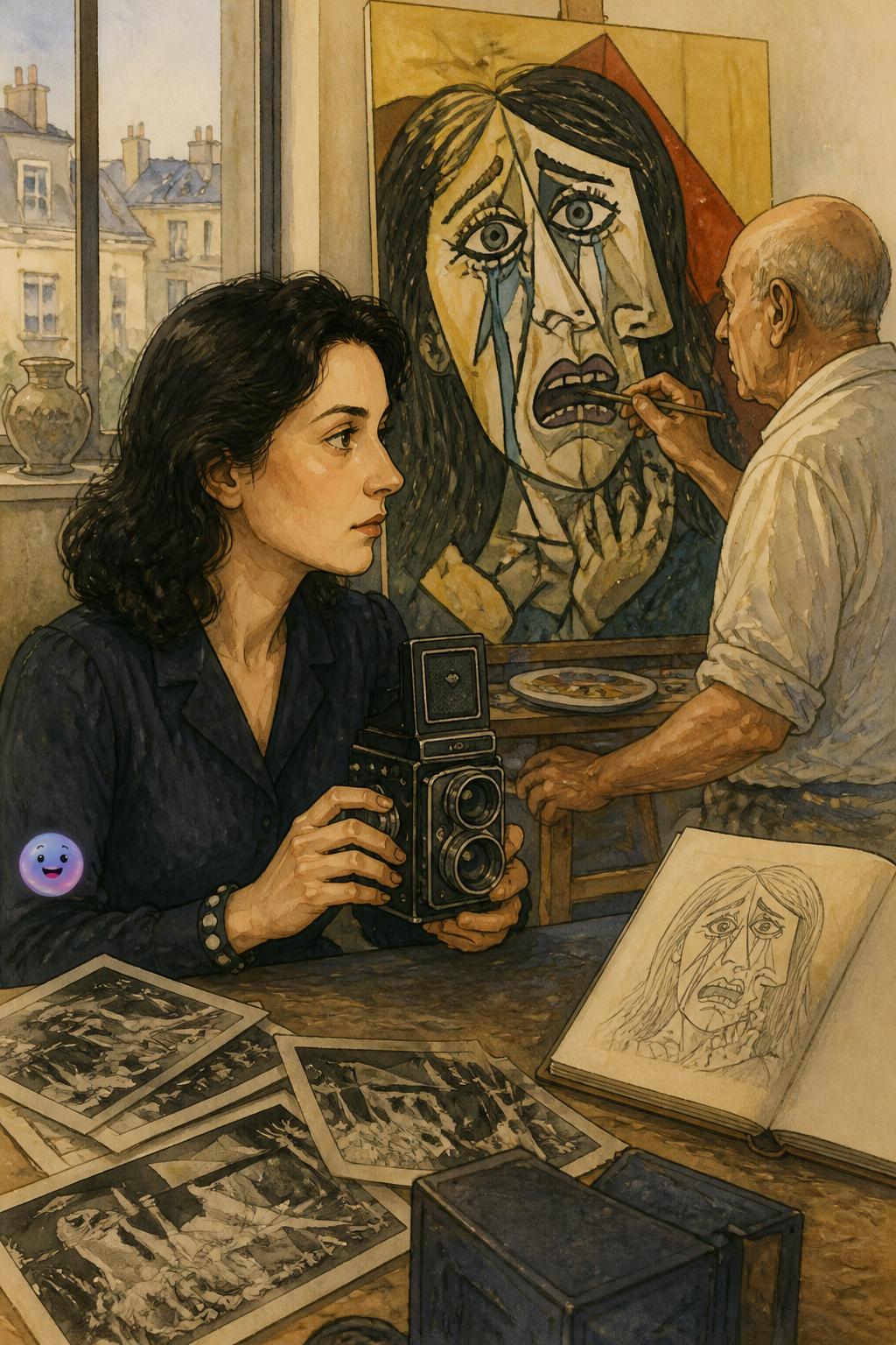 Dora Maar and the weeping woman