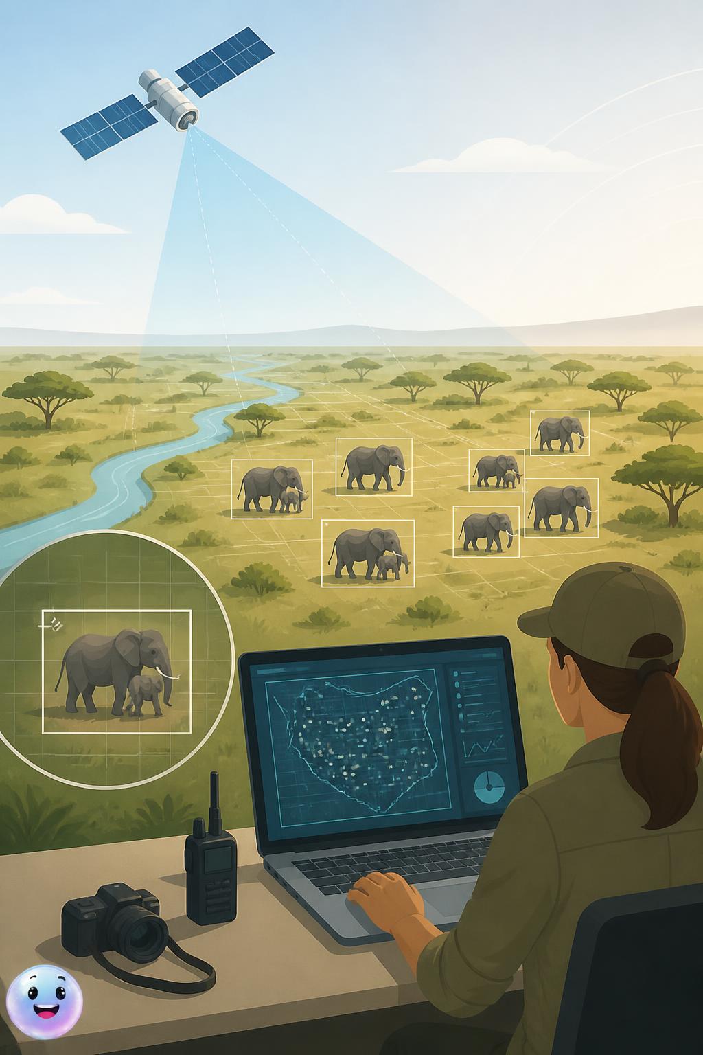 Counting elephants from space