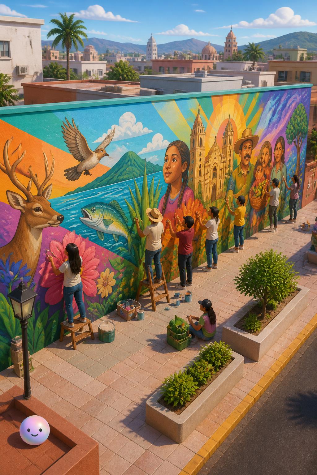 Murales urbanos que narran historias de paz
